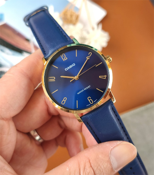 Đồng hồ nữ dây da Casio Anh Khuê LTP-VT01GL-2BUDF