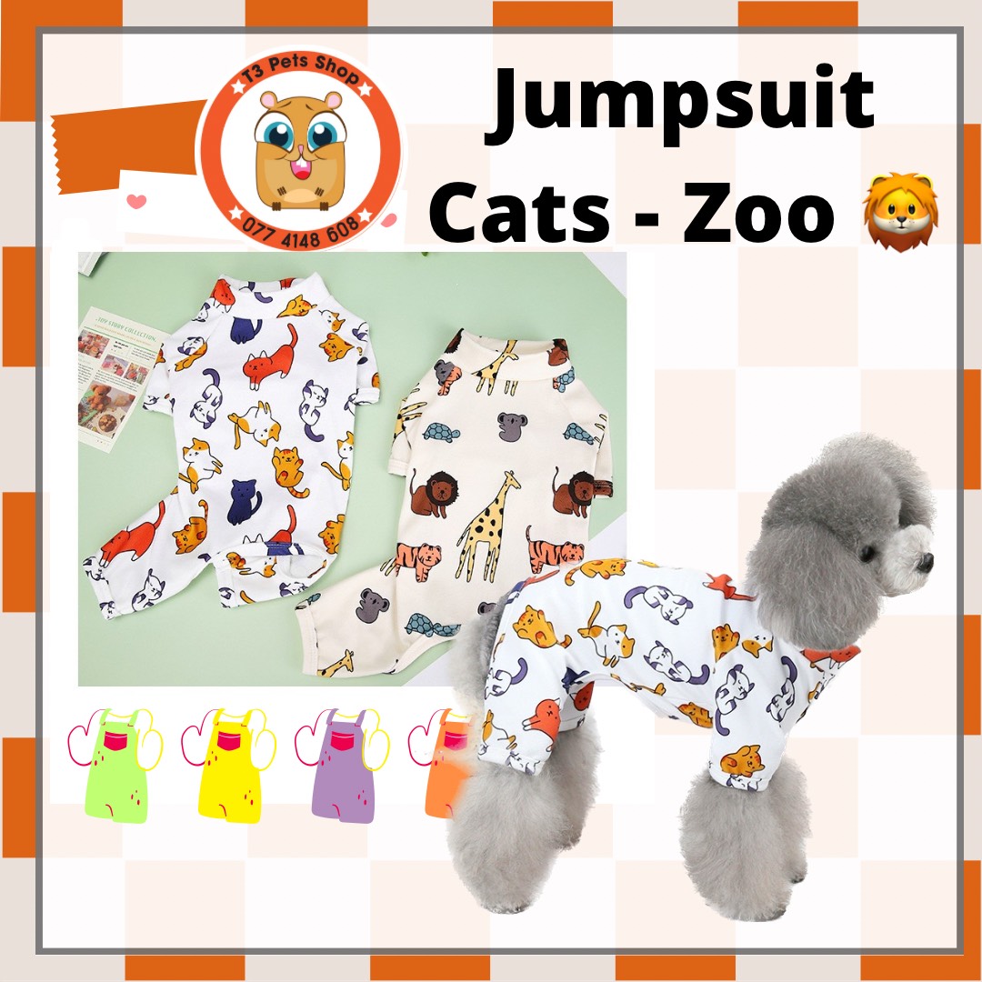 Jumsuit in hình động vật dành cho chó mèo
