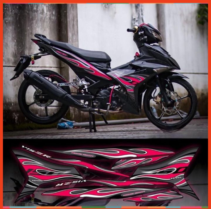 Tem exciter lửa xe đen phối đủ màu