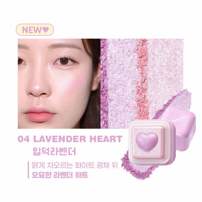Highlight colorgram milk bling heartlighter 2.2g
