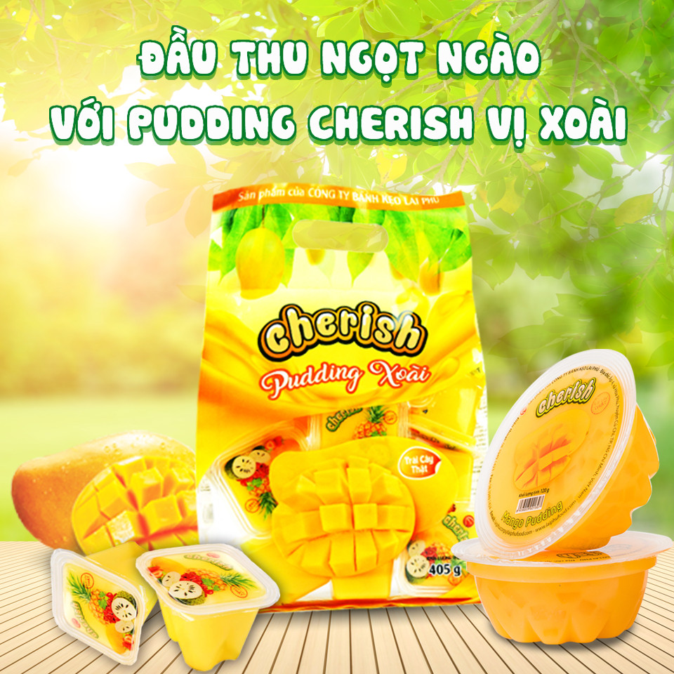 Thạch Pudding Cherish Vị Xoài 850.5 G