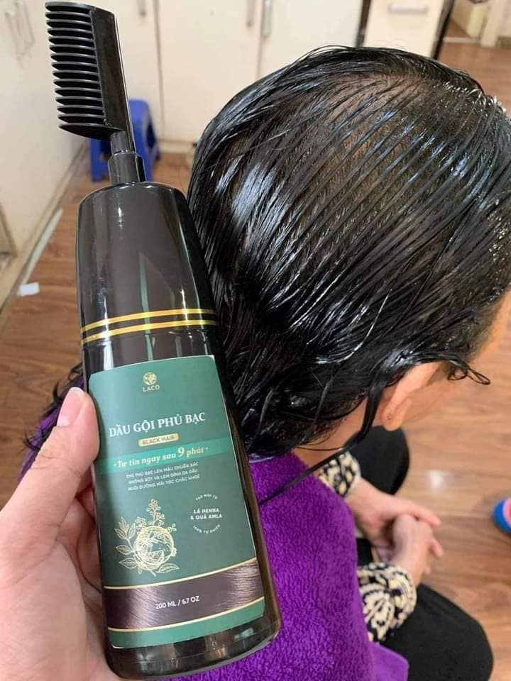 Dầu gội phủ bạc Laco Black Hair