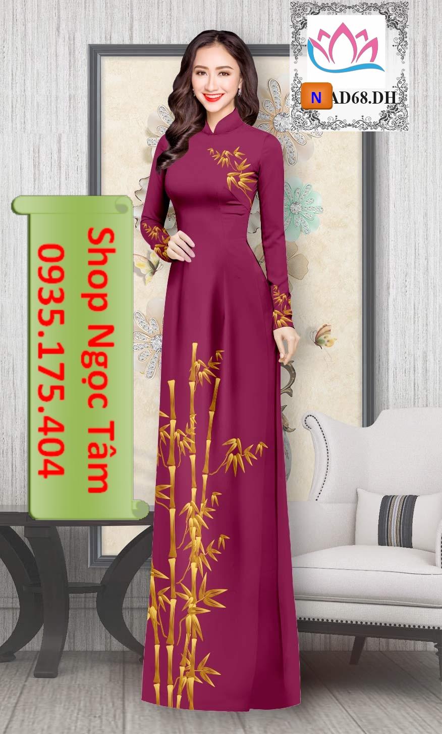 Vải bộ / áo dài đẹp - độc - lạ n 68