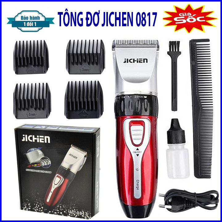 Tăng đơ cắt tóc gia đình chuyên nghiệp, tông đơ cắt tóc cho bé jichen 0817
