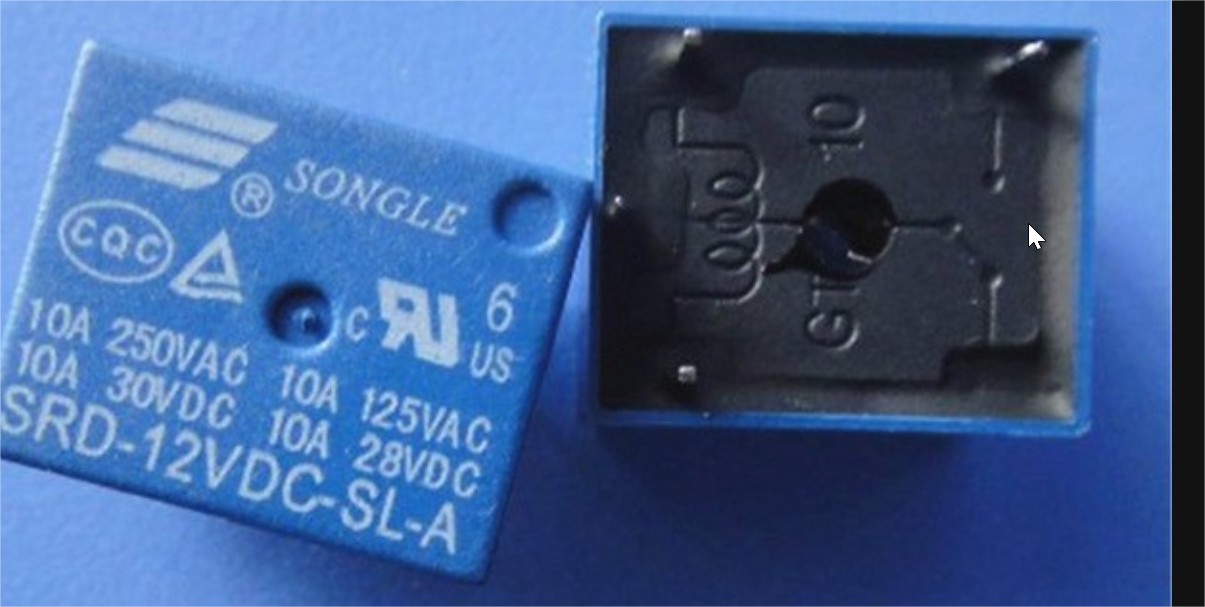 [HCM][Combo] 4 Relay 12V 10A 250VAC (SRD-12VDC-SL-A) màu xanh