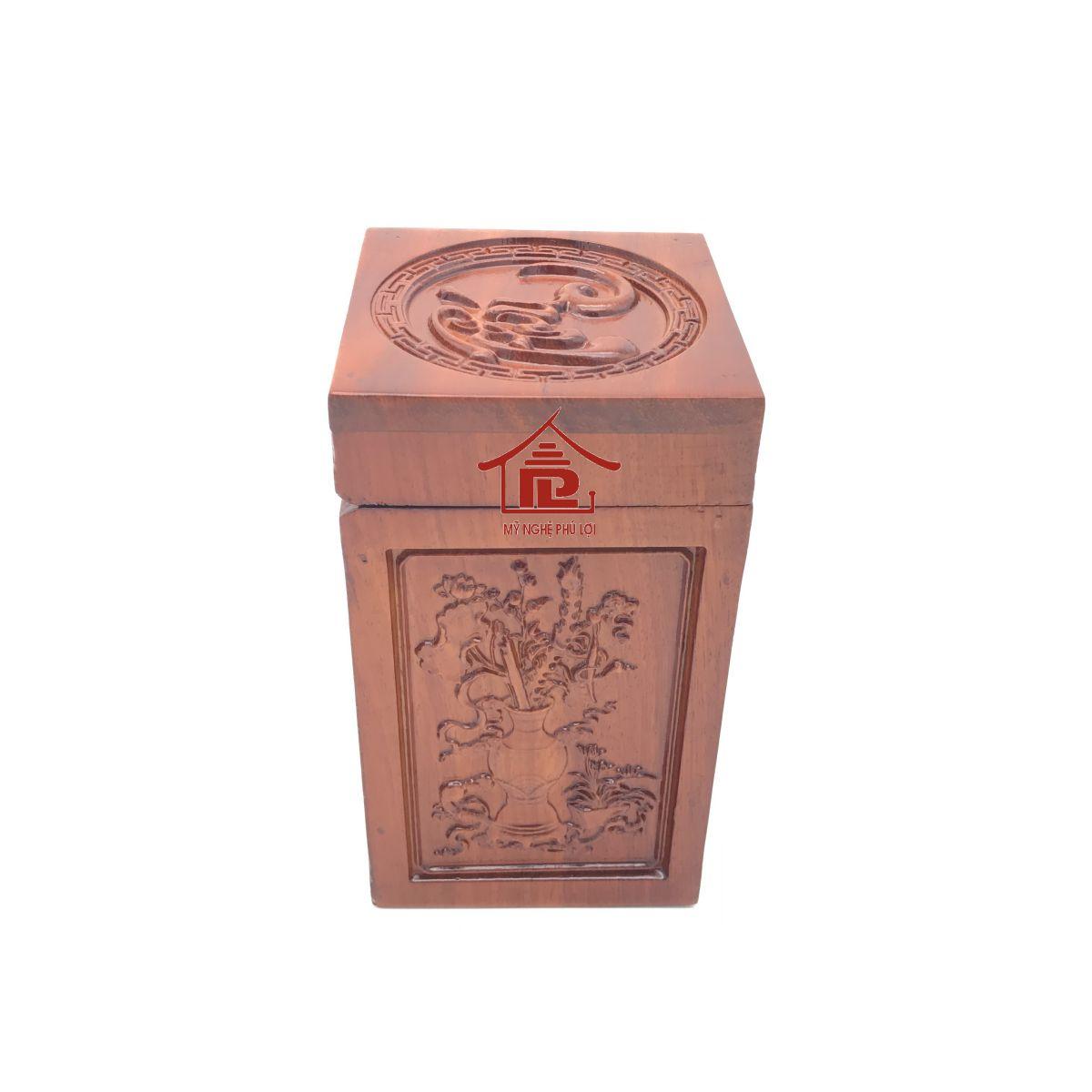 Hộp đựng chè trạm 5 mặt