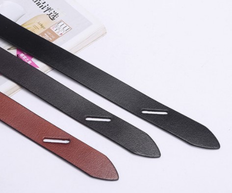 Dây lưng, dây nịt nữ, da thật, đơn giản, khóa thắt thời trang