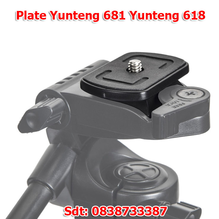 Plate - đế chân máy ảnh yunteng vct-681rm vct-618rm mẫu mới