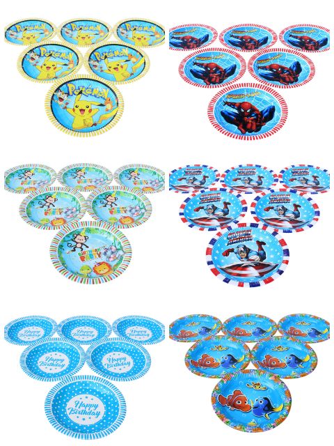 [HCM]Set 6 Dĩa Giấy Sinh Nhật Đĩa Giấy Sinh Nhật