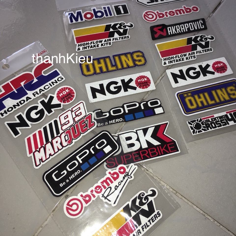 Tem decal phản quang Giá 1 Tấm Giao kiểu ngẫu nhiên