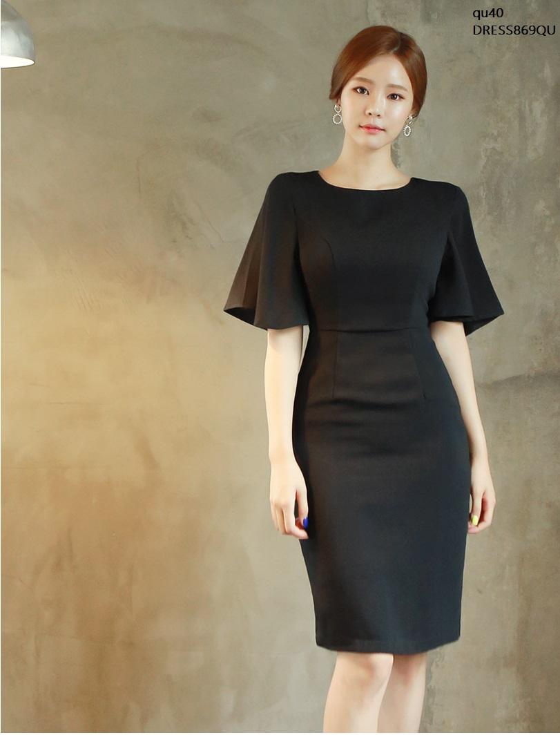 DRESS869QU ĐẦM ÔM TAY LOE CÔNG SỞ