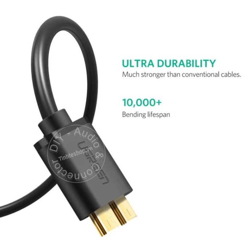 Cáp USB 3.0 cắm cho Ổ cứng di động 2.5'' Ugreen US130 0.25M đến 2M - Dây USB 3.0 AM sang Micro BM