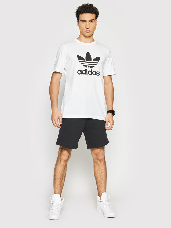 [100% HÀNG CHÍNH HÃNG] Áo phông Adidas 3 lá cotton đen trắng