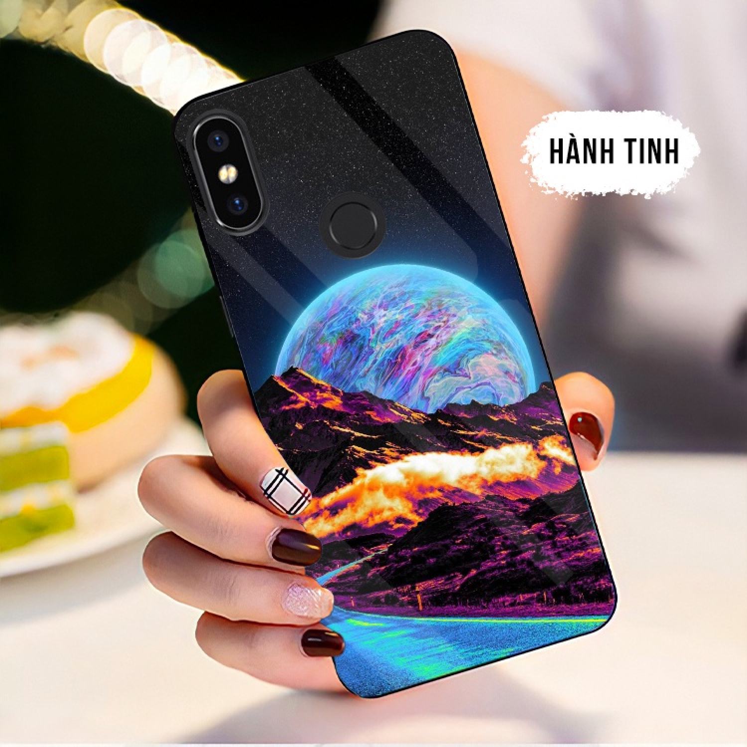 Ốp lưng xiaomi mi8, mi 8se, mi 8 lite mặt kính cường lực cao cấp, sáng bóng, chất lượng
