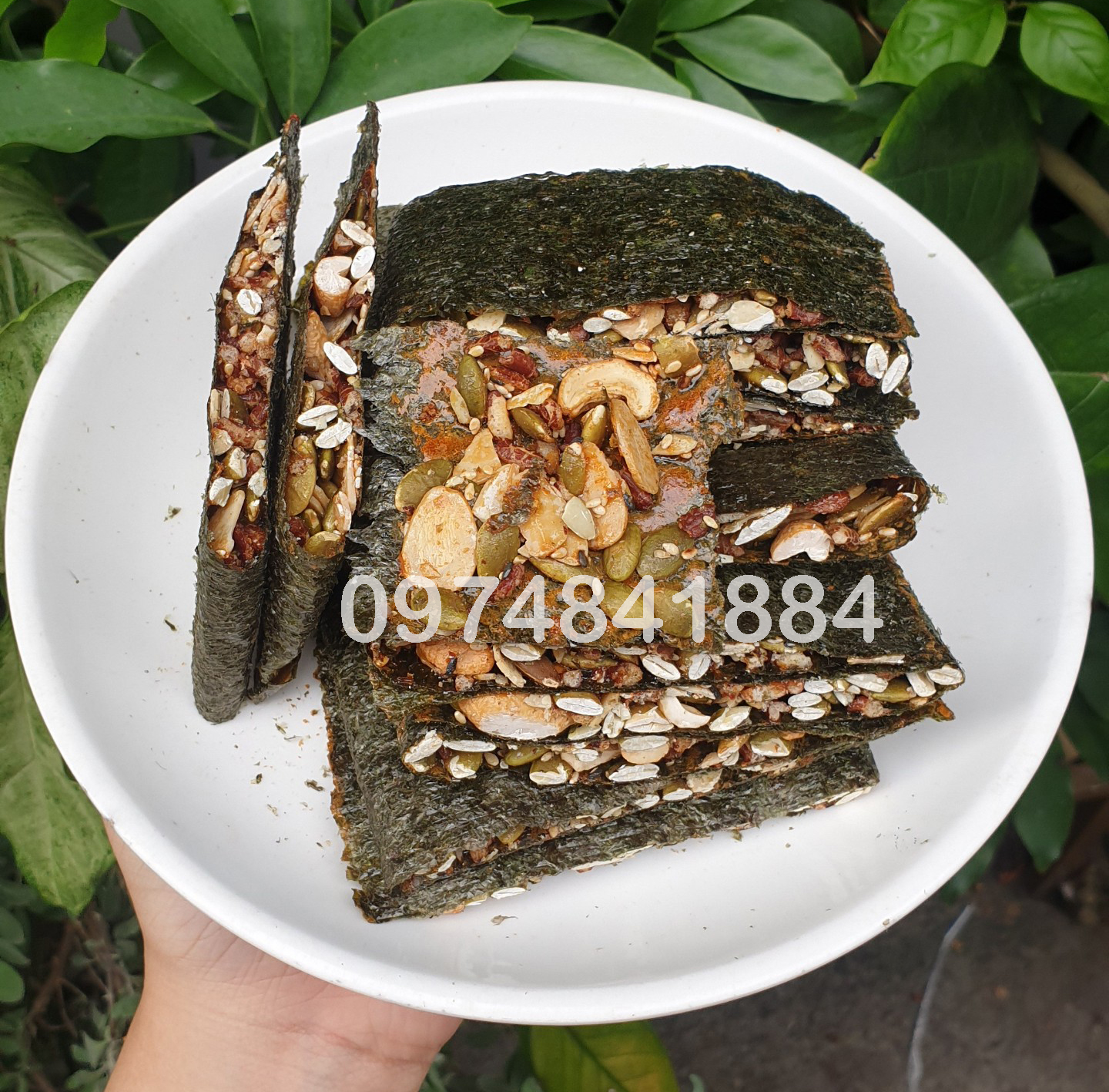 Set bánh healthy 250g/ 500g/ 1kg- bánh thuyền hạt rong biển kẹp hạt thanh gạo lứt rong biển/chà bông biscotti cookies bánh ngói