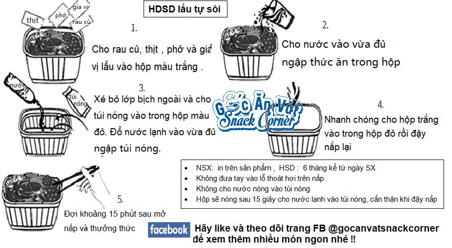 [Hcm]Self-Boiling Hotpot (Instant Hotpot) - Fresh Fish Ball Hotpot