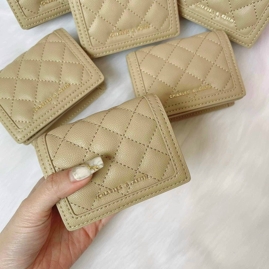 Ví minI trần dây xích đeo CHARLES AND KEITH [FULL BOX TAG]