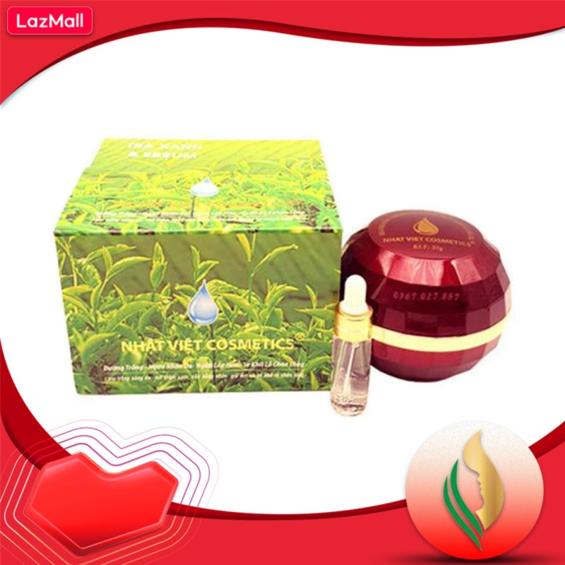 Kem Trà Xanh Trắng Da, Ngừa Nhăn, Chống Lão Hóa, Se Khít Lỗ Chân Lông (35g)