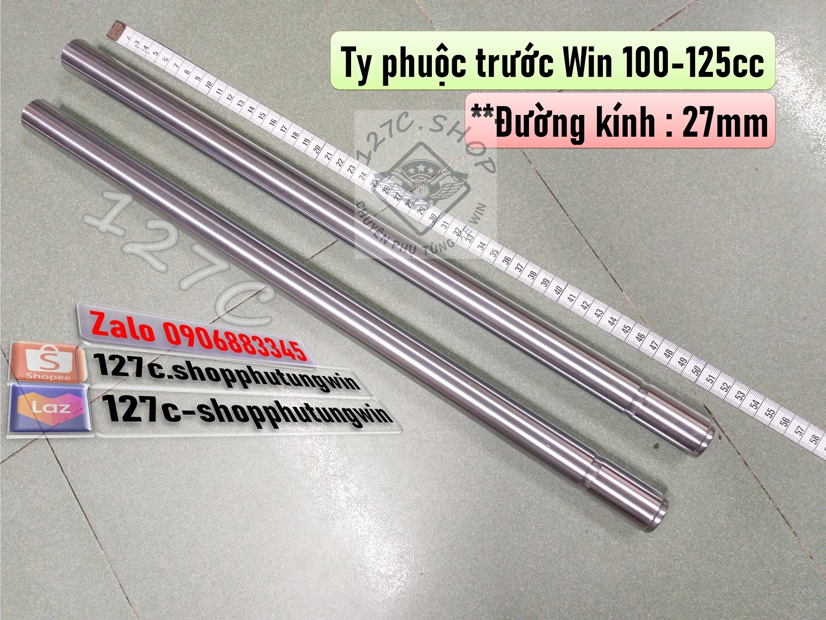 Cặp ty thụt phuộc trước win 100/ 125cc
