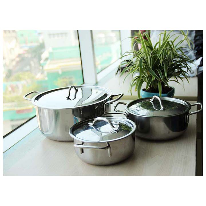 Bộ 3 nồi inox dragon