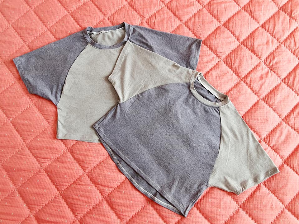 Rập Giấy U0080 - Bộ raglan Tay dơi - upsize lớn