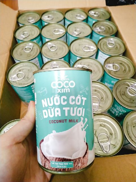NƯỚC CỐT DỪA TƯƠI COCO XIM - lon 400ml