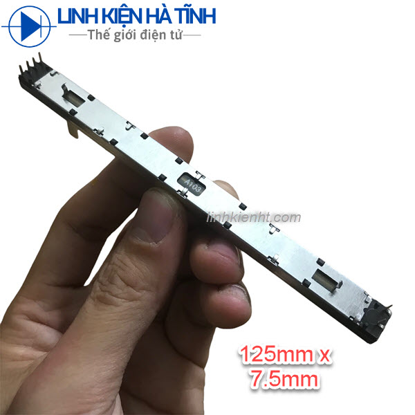 Chiết áp mixer chiết áp kéo đôi 128mm A103 fader 12,8cm 6 chân dài 128mm rộng 9mm