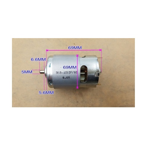 Động cơ dc 775 dc 12-24v-36v động cơ chổi than công suất cao 200w