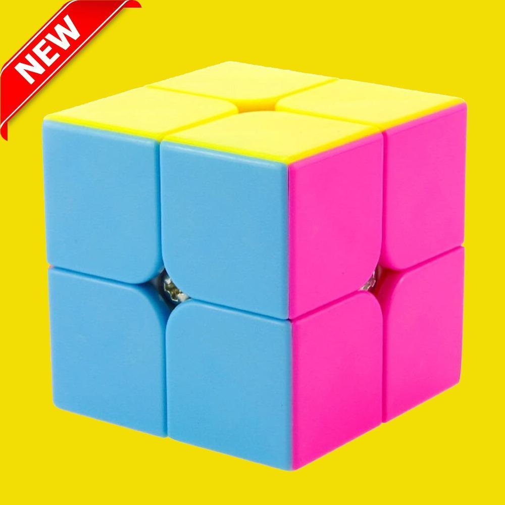 Rubik 2x2 (Loại Tốt) Rubik Dạ Quang Siêu Mượt