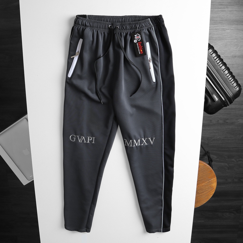 (bigsize) - Quần thun nam viền phản quang bigsize  130kg