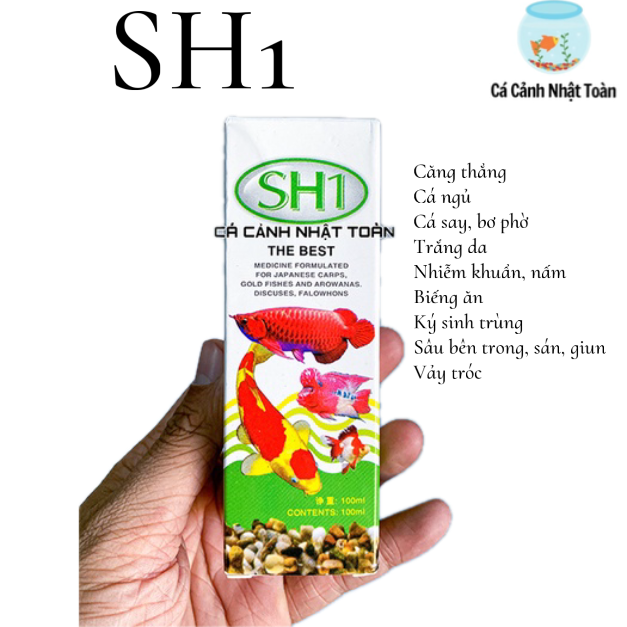 "hoàn tiền đến 10%" dung dịch dưỡng cá cảnh sh1 the best 100ml