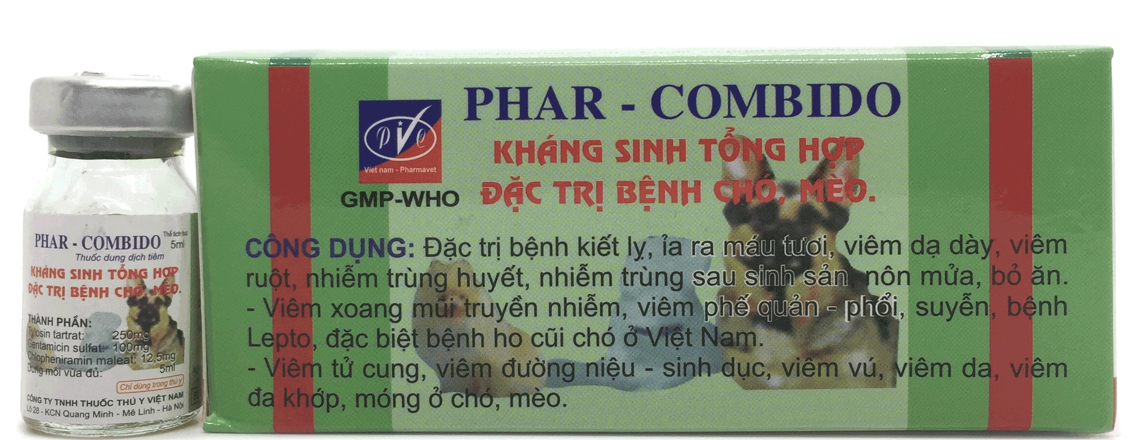 THUỐC THÚ Y PHAR COMBIDO 10ml