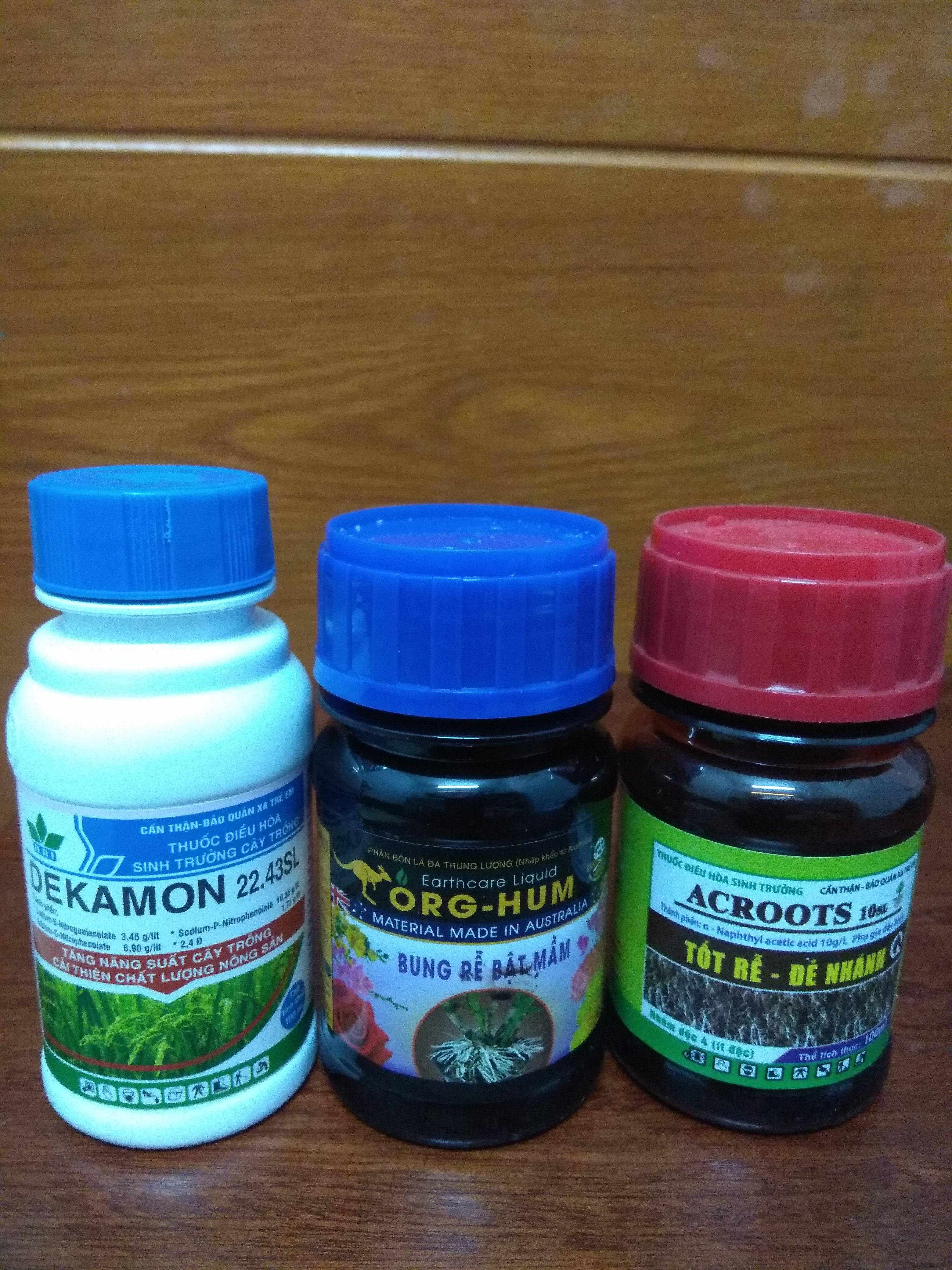 Combo  1 chai Org Hum 100ml + 1 chai AC Root 100ml + 1 chai Dekamon 100ml