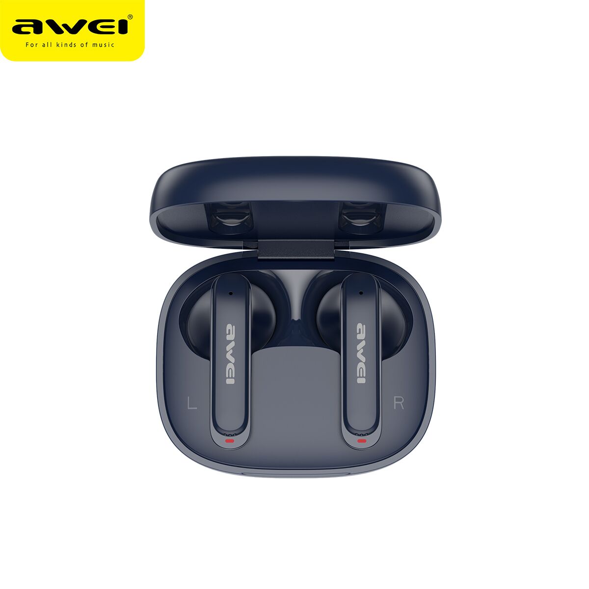 Awei T66 ENC Bluetooth earphone bluetooth 5.3 TWS Wireless Earbuds IPX6 Waterproof Stereo Sports Earhook Earphone Noise Reduction With Dual HD Microphone