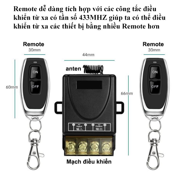 Remote điều khiển từ xa 100m tần số 433MHZ cao cấp