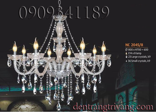 Đèn chùm nến hbc-2045/8