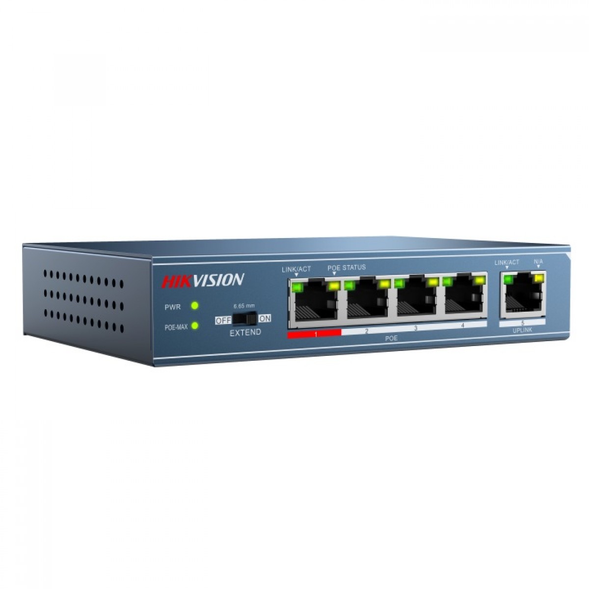 Switch PoE 5 Port HIKVISION DS-3E0105P-E(B) - Hàng chính hãng