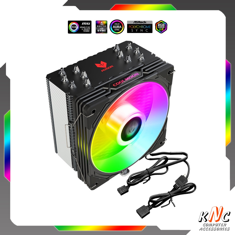 Bộ Kit Quạt Tản Nhiệt Fan Case Coolmoon M2 LED RGB 12cm Hub Và Remote ...