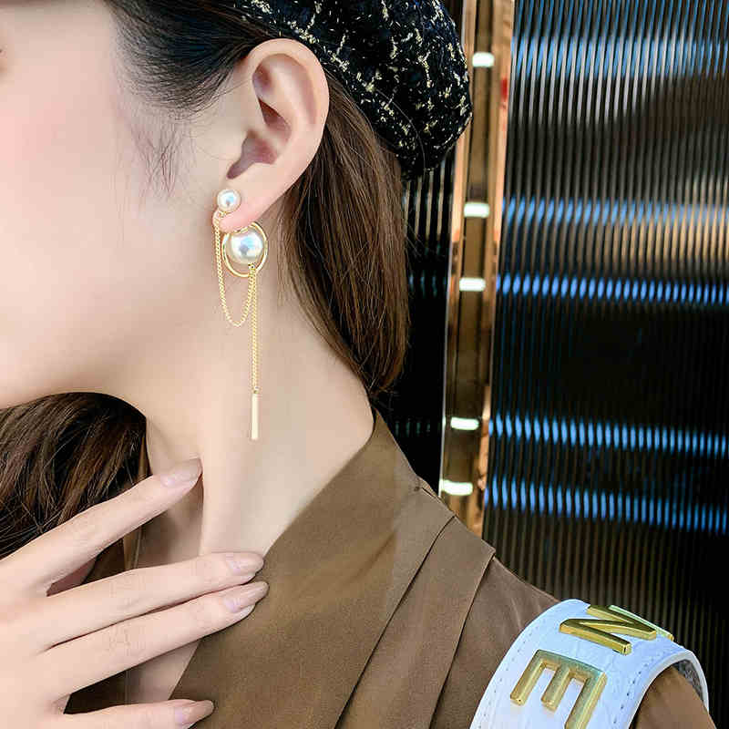 [HCM]Bông tai chốt tròn tua rua sành điệu - BT159