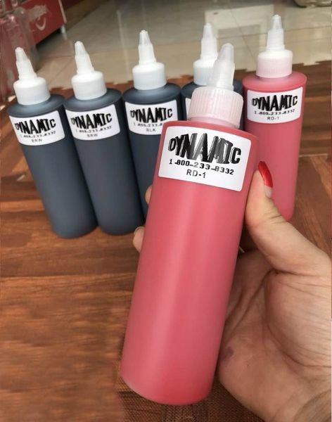 Mực tập xăm dynamic các màu -lọ 240ml