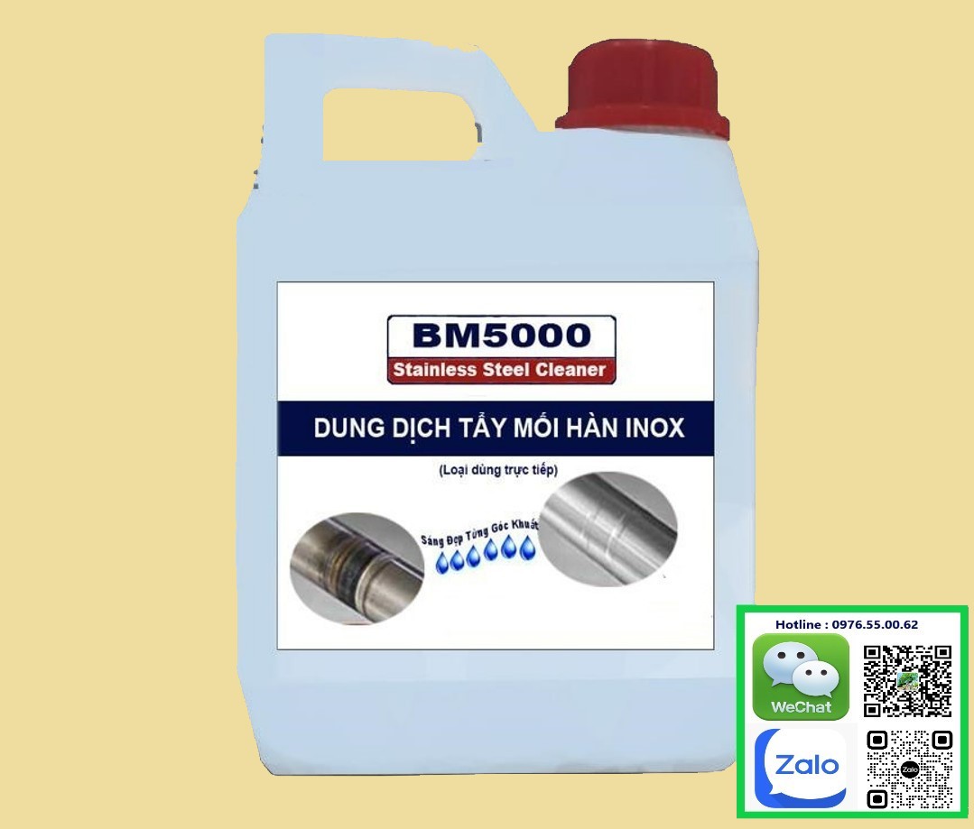 Dung Dịch Tẩy Mối Hàn inox BM5000 Nabakem 5lit can