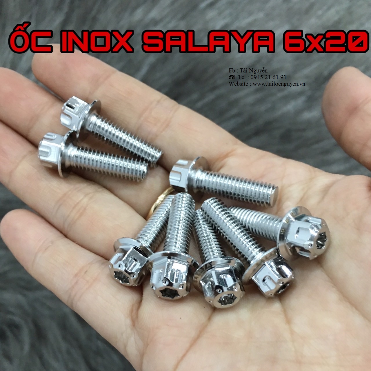 [HCM]ỐC INOX SALAYA 5LI VÀ 6LI