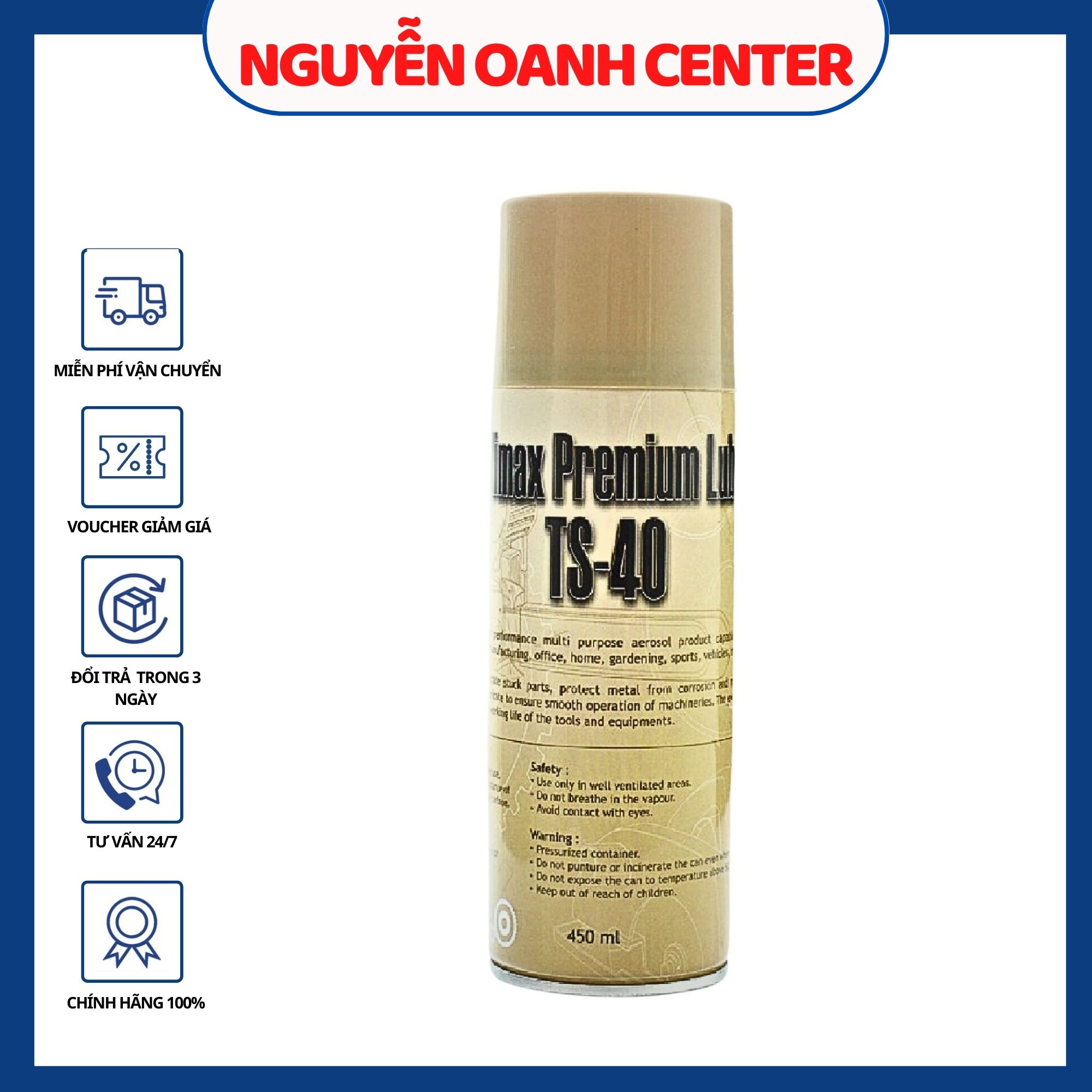 [HCM]Chai xịt vệ sinh  TS - 40 450ml