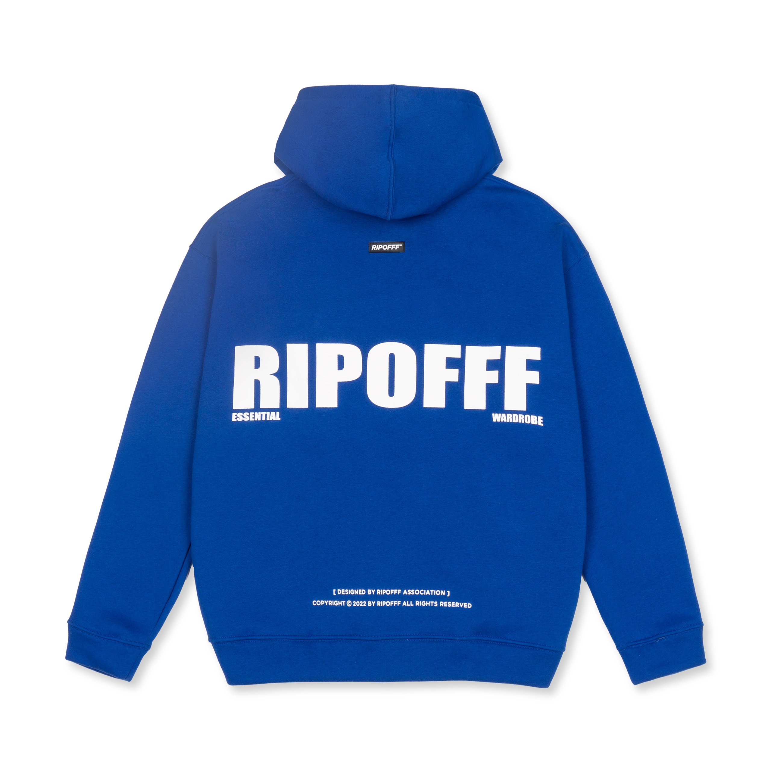 RIPOFFF EW Logo Hoodie - Blue (Áo khoác EW hoodie tay dài nỉ bông có nón)