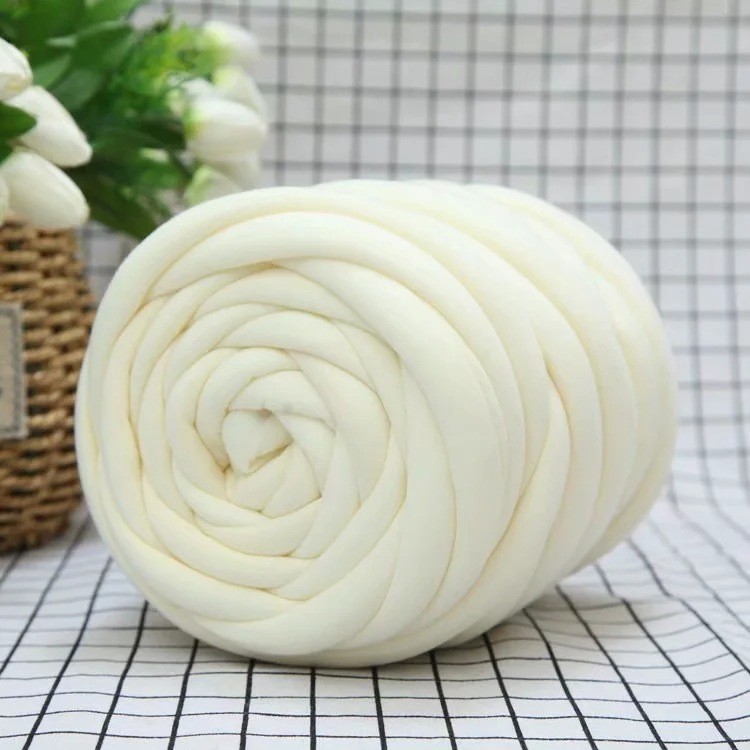 len Chunky len sợi siêu to làm chăn, túi, mũ DIY