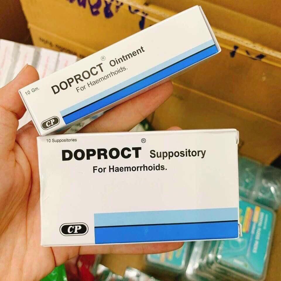 KEM BÔI VÀ VIÊN ĐẶT TRĨ DOPROCT THÁI LAN