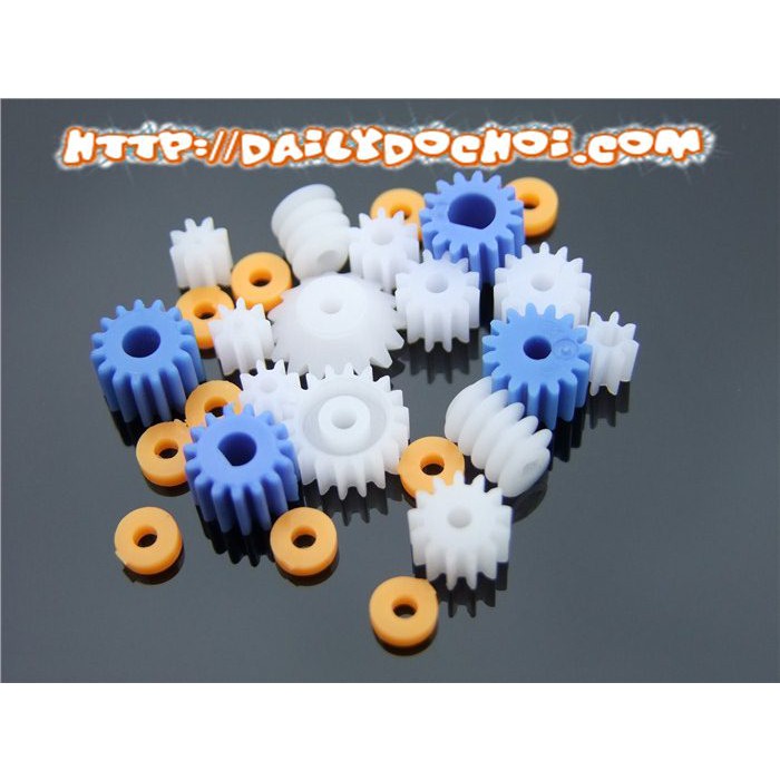 Bộ bánh răng nhựa đường kính 2mm 2.3mm 3mm 4mm 3.17mm