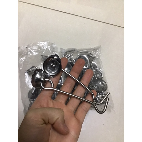 2 chiếc Móc gió cài cửa - móc gió inox chống va đập cửa tiện lợi