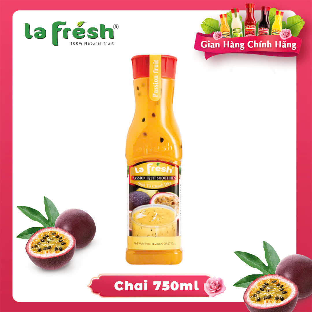 [HCM]Sinh Tố Chanh Dây Lafresh Đà Lạt 750ml