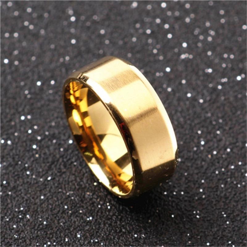 Nhẫn thời trang TiTan trơn ( Vàng )